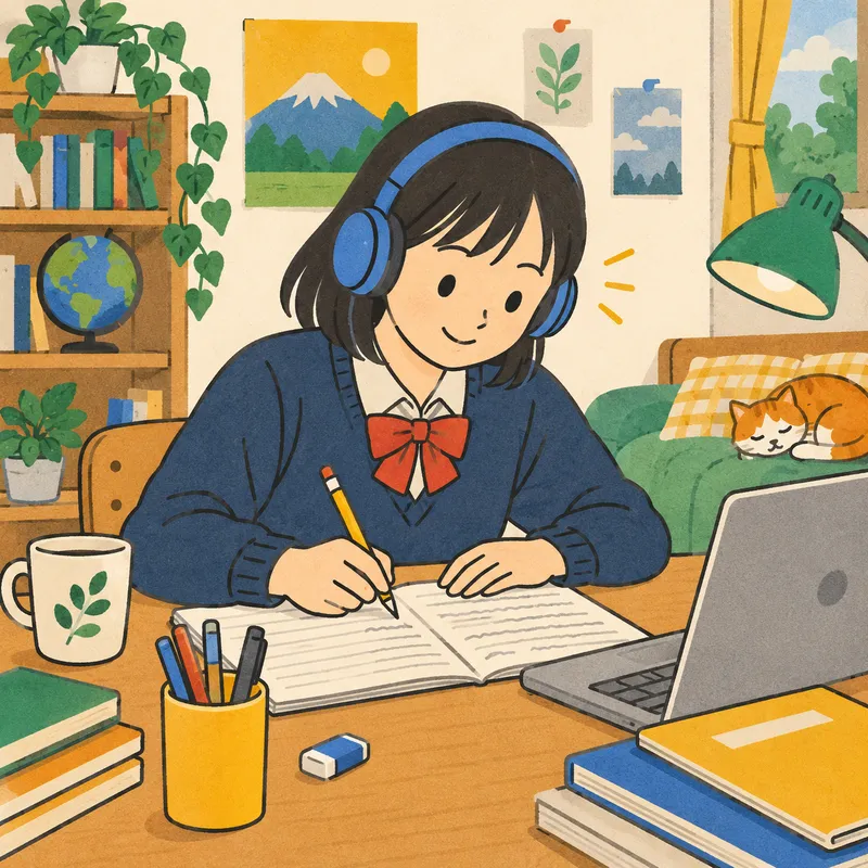 ディクテーションのイラスト