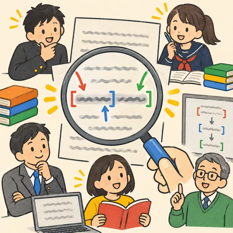 精読のイラスト