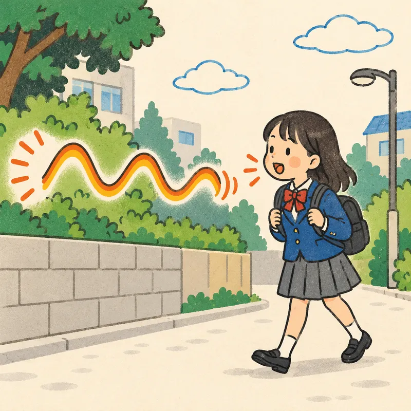 Shadowingのイラスト