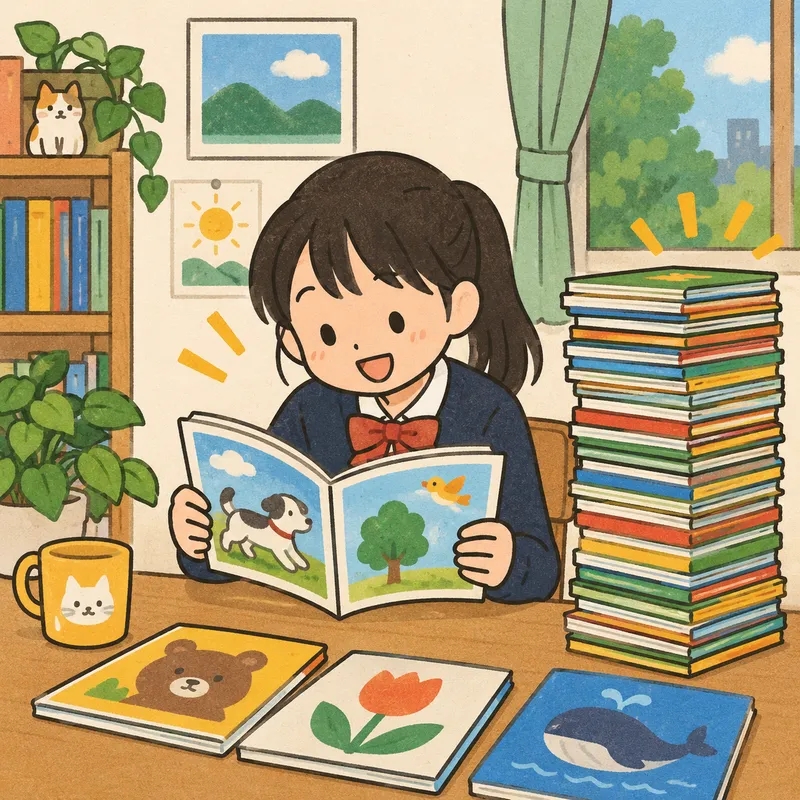 100万語多読（SSS）のイラスト