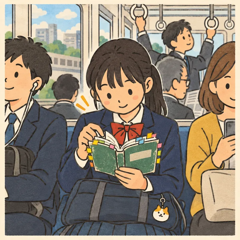 単語帳丸暗記（ターゲット系）のイラスト