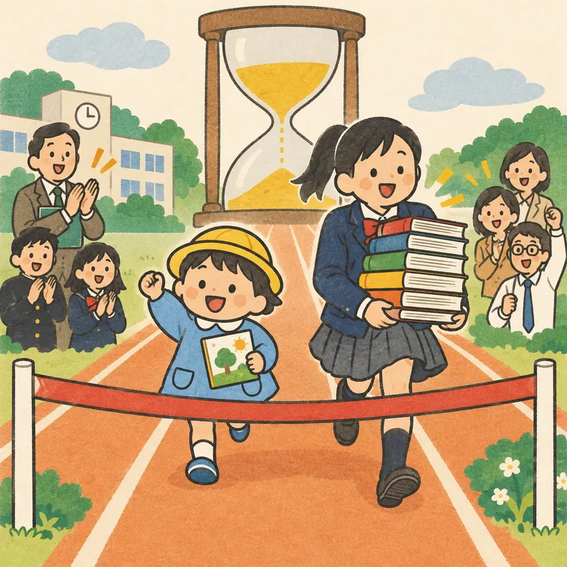 英語は早く始めるほどいい（幼児・小学校に入る前から）のイラスト