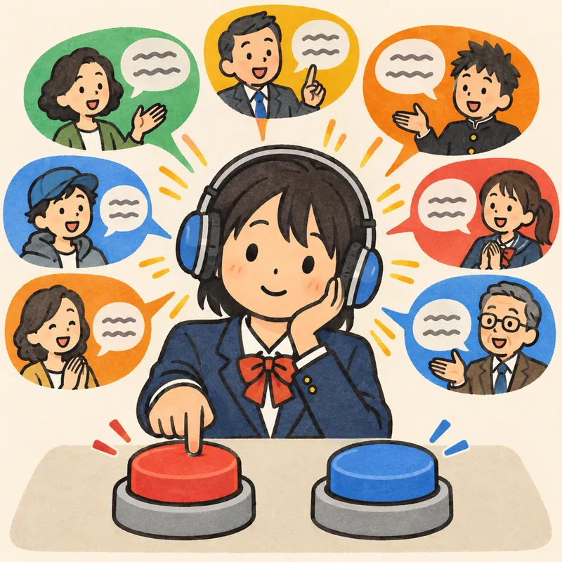 HVPT（日本人のL/R）のイラスト