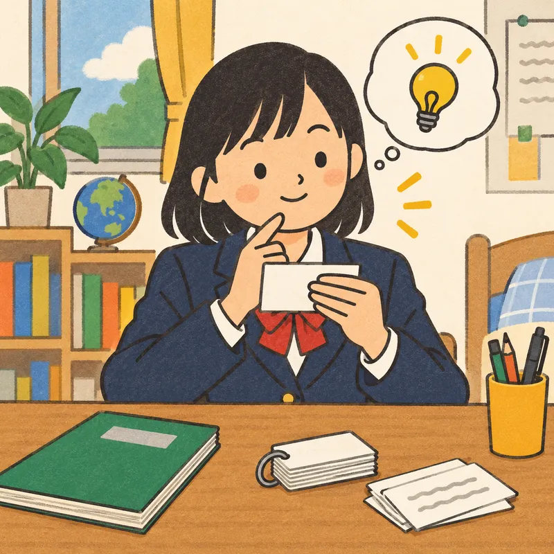 Retrieval practice（テスト効果）のイラスト
