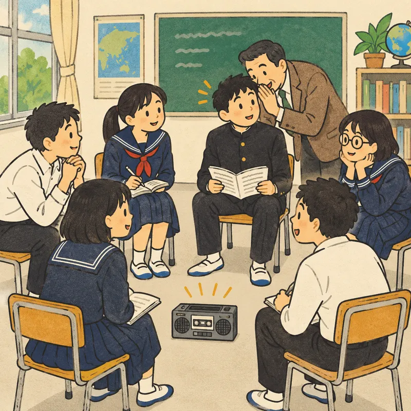 Community Language Learningのイラスト