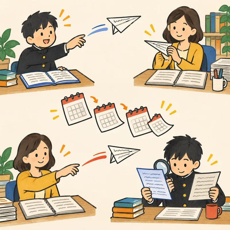 Bidirectional translation (Lampariello)のイラスト