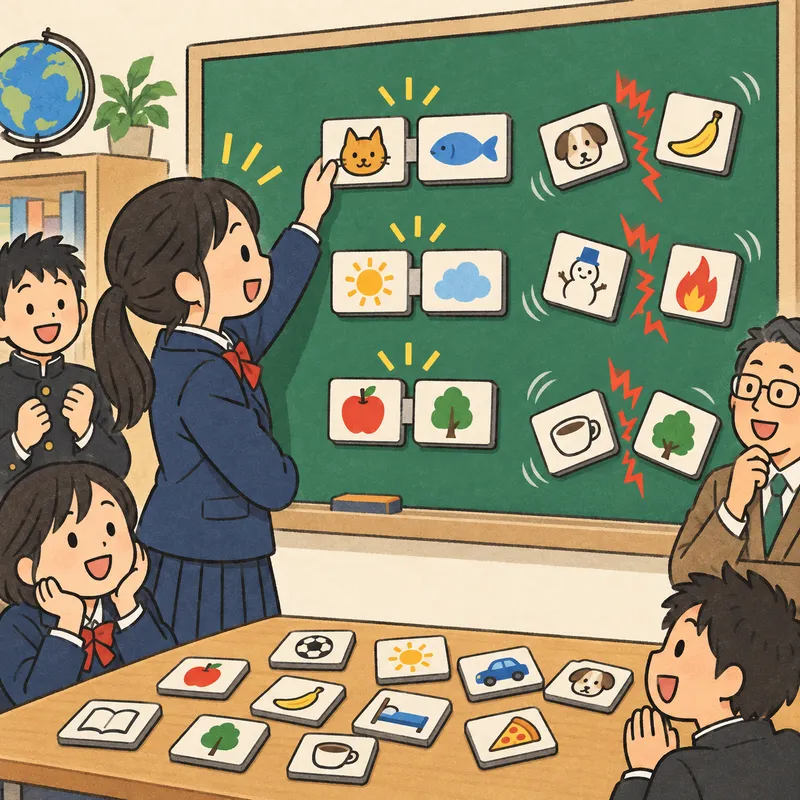 コロケーション指導のイラスト