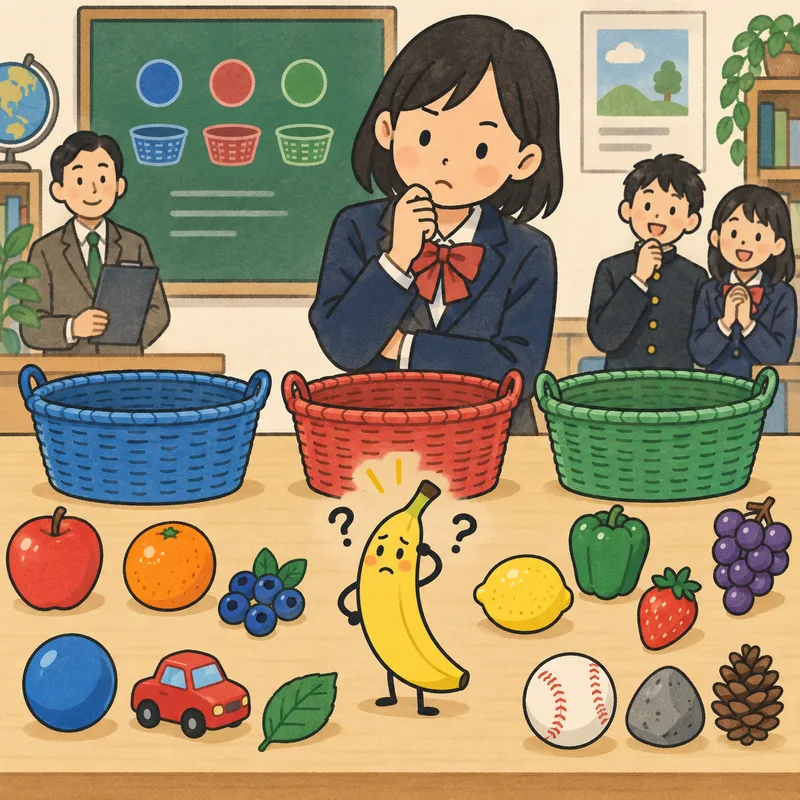 Der/Die/Dasを色で覚えるのイラスト
