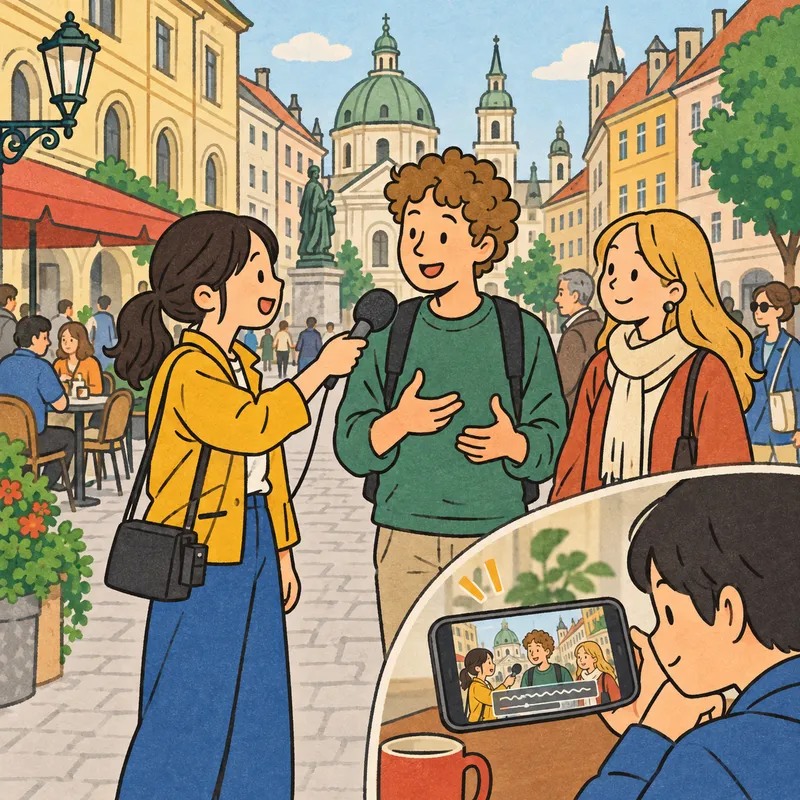 Easy German(街頭インタビュー)のイラスト