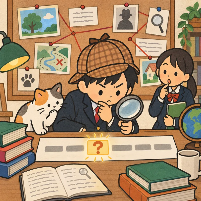 Fast mapping / 文脈推測のイラスト