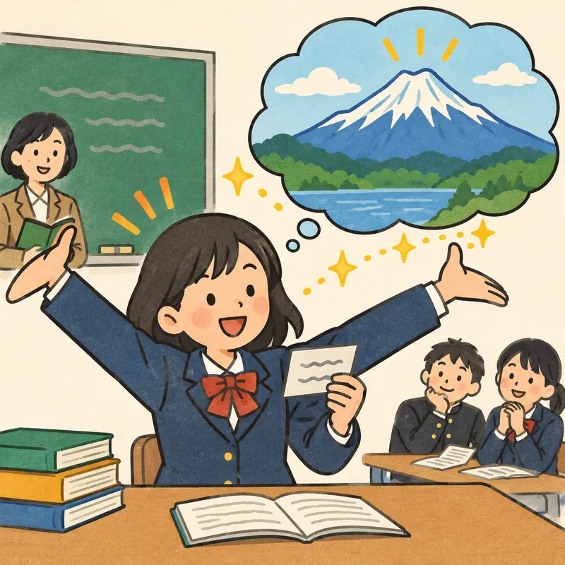 ジェスチャーで覚えるのイラスト