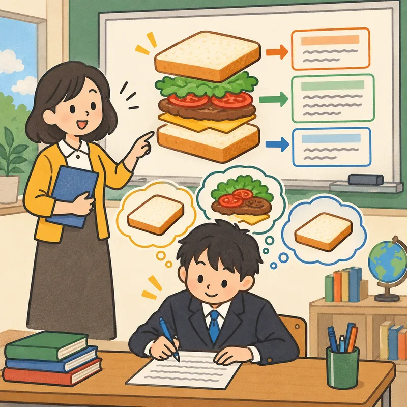 読み書きの統合(作文)のイラスト