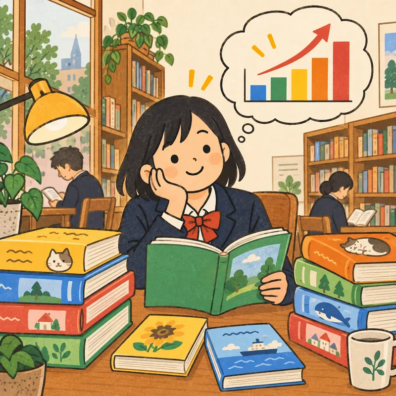 多読のイラスト