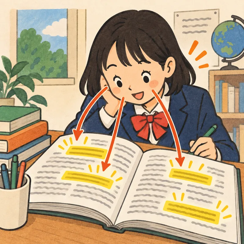 インプット強化のイラスト
