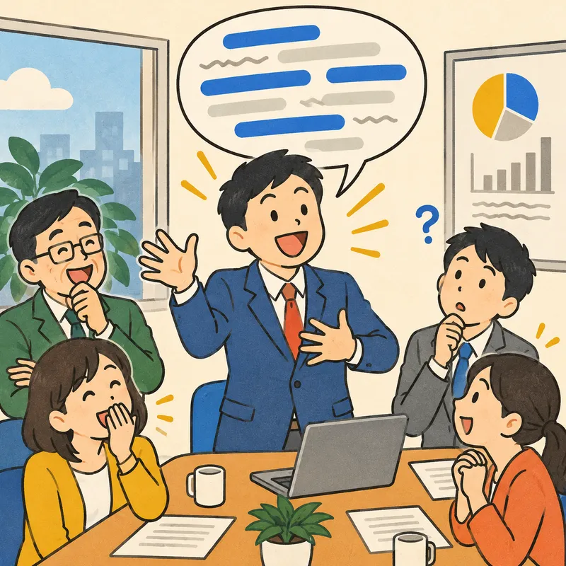 Mix-language talking (ルー語?)のイラスト