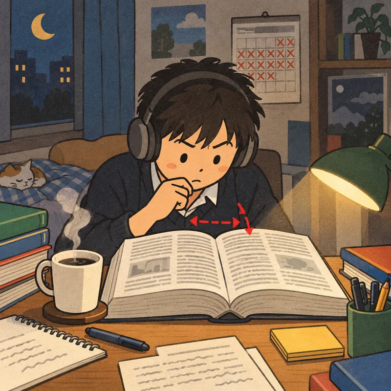 L-R Reading (Lingua Franca)のイラスト
