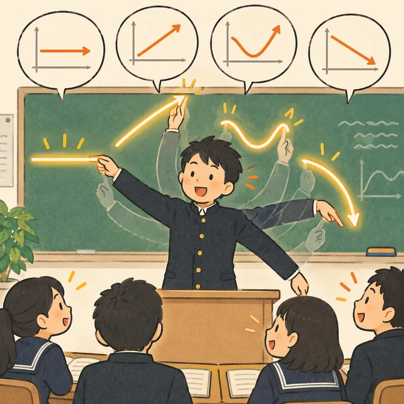 声調を体で（Tone gestures）のイラスト