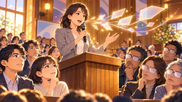 「外国語訛りがあると、話の内容まで信用されにくくなる」のイメージイラスト