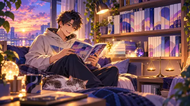 「マンガばかり読んでいると、読解力が落ちる」のイメージイラスト