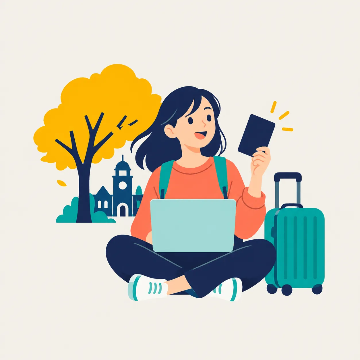 大学生のイラスト