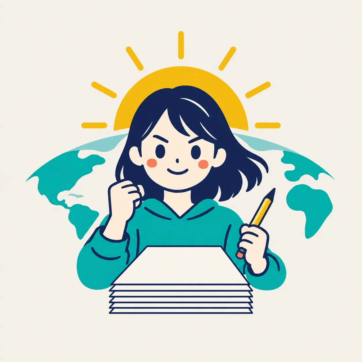 受験生のイラスト