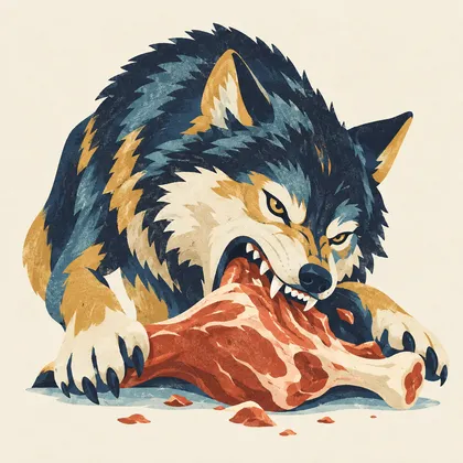 vor(むさぼり食う)のイメージ