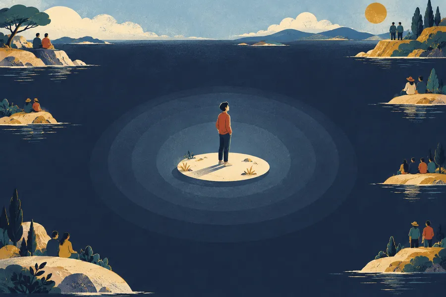 alone の語源のイメージ:すっかり一つきり