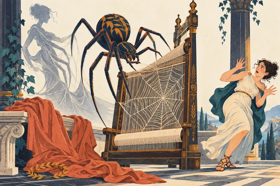 arachnophobia の語源のイメージ：クモへの強い恐怖