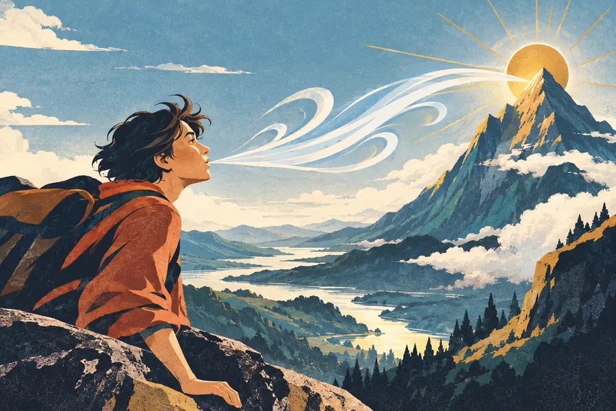 aspiration の語源のイメージ：目標へ向けた息