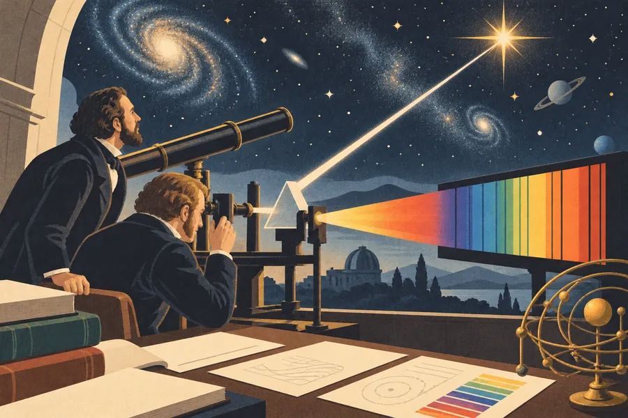 astrophysics の語源のイメージ:物理法則で星と宇宙を調べる