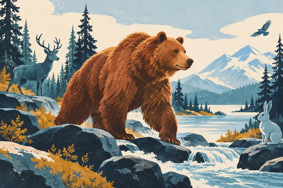 bear の語源のイメージ：茶色いやつ
