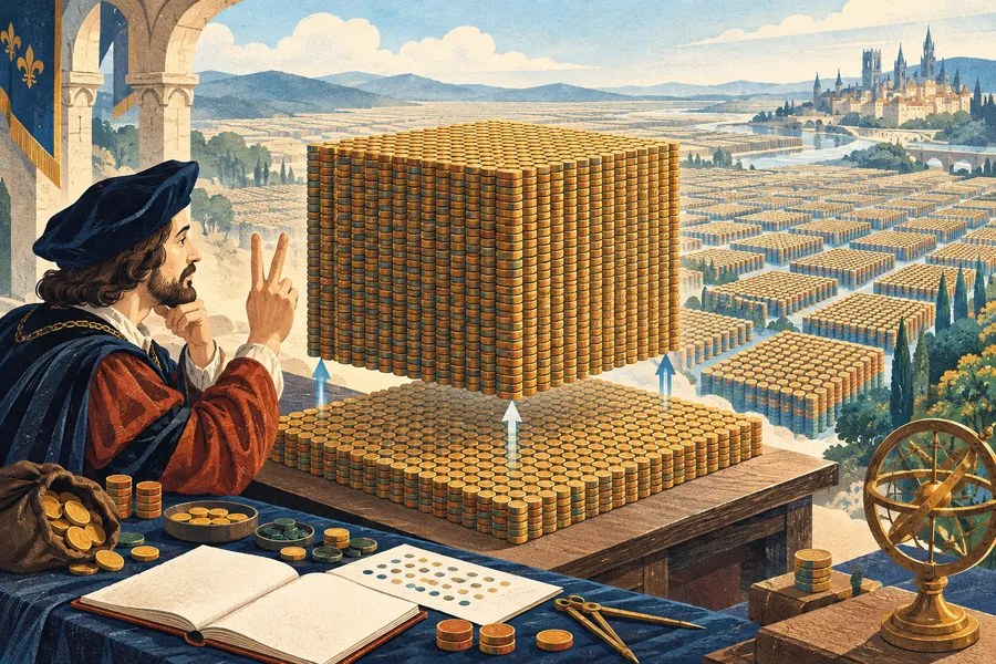 billion の語源のイメージ：100万の2乗→10億