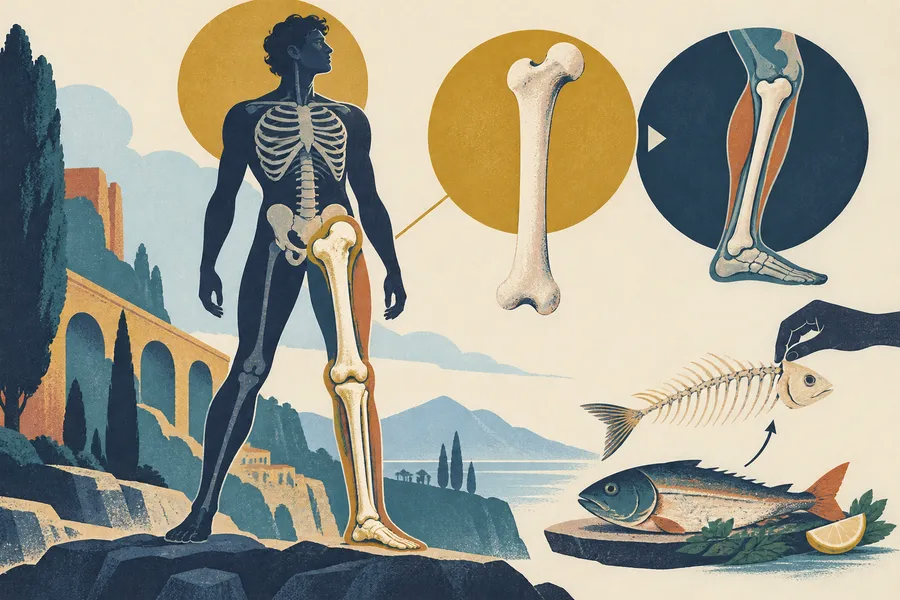 bone の語源のイメージ:体を支える硬い骨