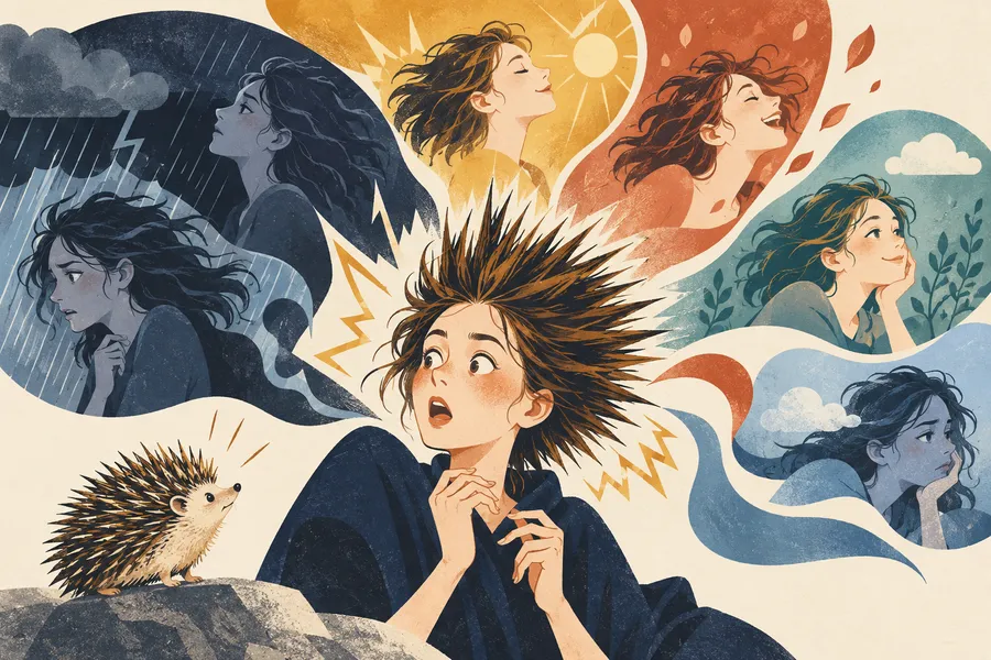 capricious の語源のイメージ：気分がころころ変わる