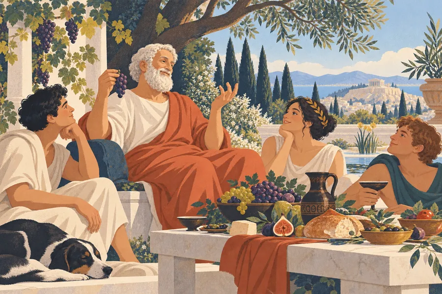 epicure の語源のイメージ:食の楽しみを知る人