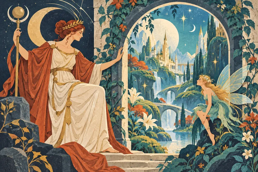 fairy の語源のイメージ：魔法の国の住人