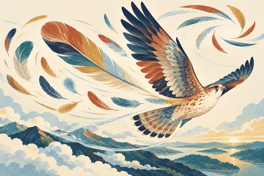 feather の語源のイメージ:鳥の体をおおう羽