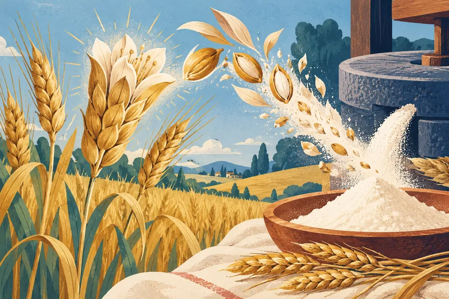 flour の語源のイメージ:穀物のいちばん上等なところ