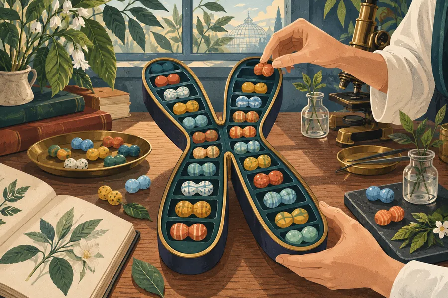 genome の語源のイメージ:遺伝情報のひとそろい