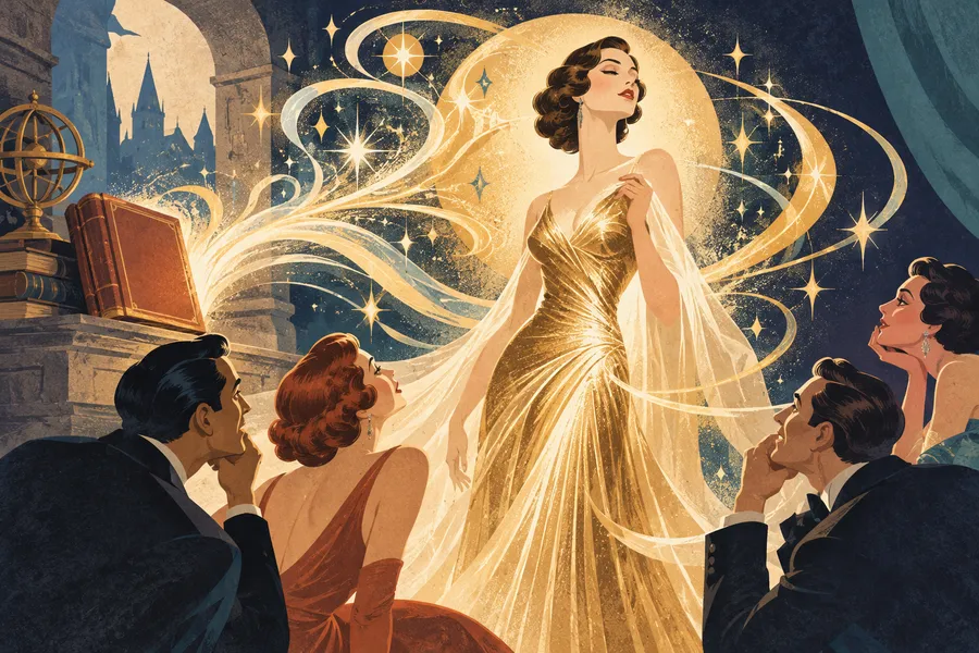 glamorous の語源のイメージ：魔法のように人を引きつける