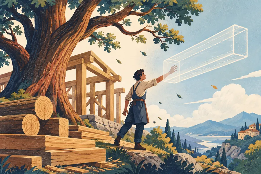 immaterial の語源のイメージ：物としての中身がない