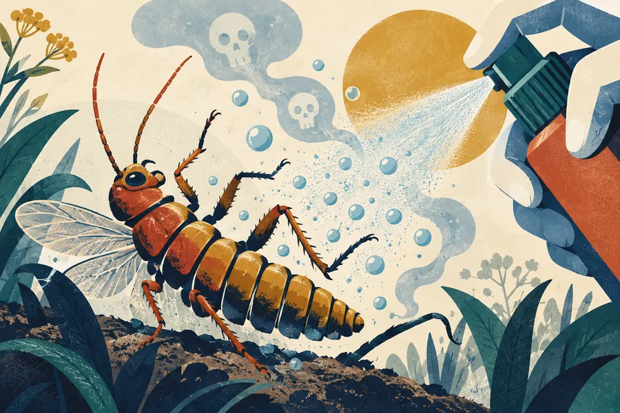 insecticide の語源のイメージ：虫を殺す薬