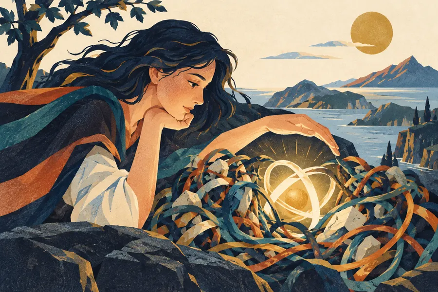 intuition の語源のイメージ：じっと見て一瞬で分かる