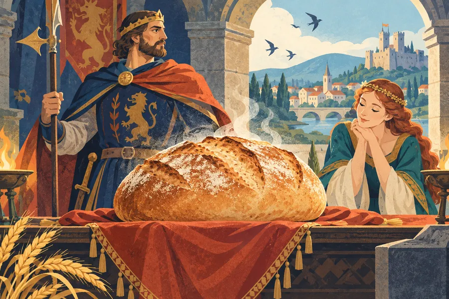 loaf の語源のイメージ:焼いたパンのひと塊