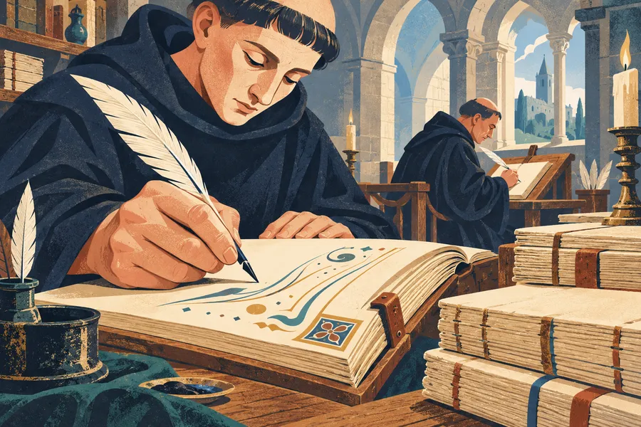 manuscript の語源のイメージ:手で書かれたもの