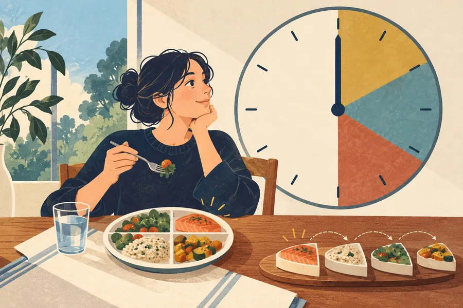 meal の語源のイメージ：決まった時にとるもの