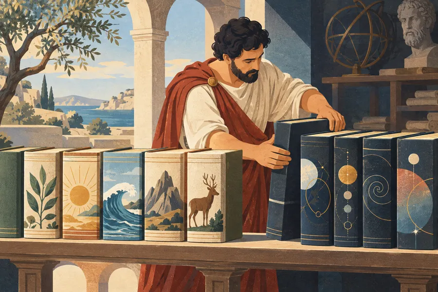 metaphysics の語源のイメージ:自然学の後の書