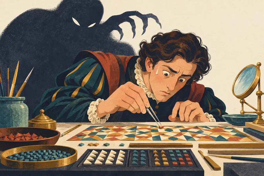 meticulous の語源のイメージ:失敗をこわがるほど細かい