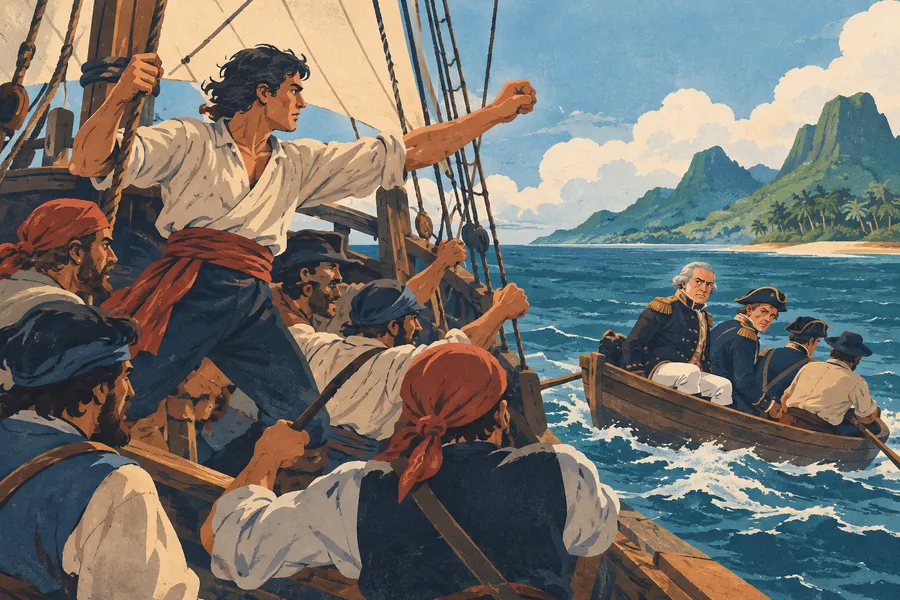 mutiny の語源のイメージ：下の者が動き出す反乱