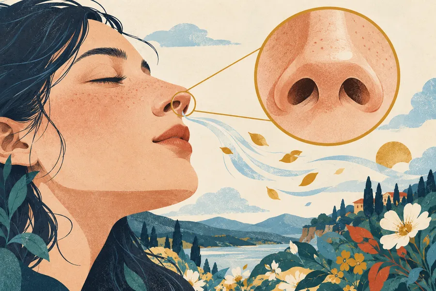 nostril の語源のイメージ：鼻に開いた穴
